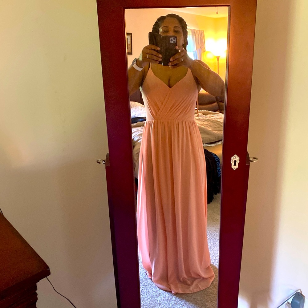 SIZE Peach Bridesmaid Dress